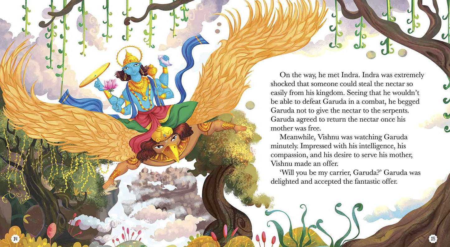 Vehicles of Gods : Vishnu and Garuda the Eagle by Shubha Vilas