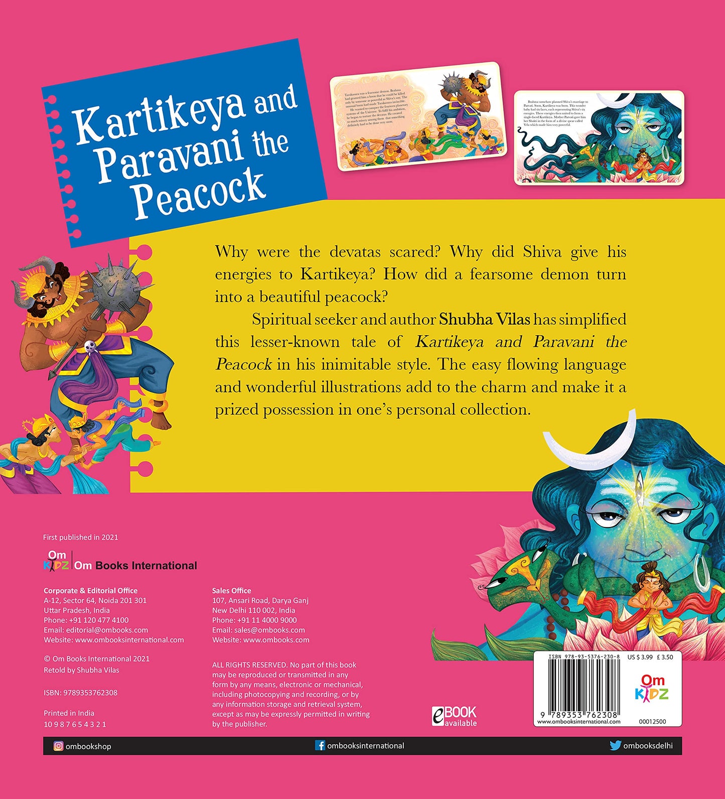 Vehicles of Gods : Kartikeya and Paravani the Peacock By Shubha Vilas