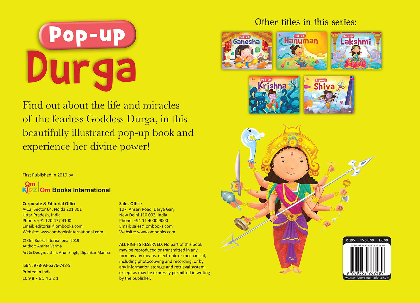 Pop-up Durga ( Gods and Goddesses) By Amrita Verma