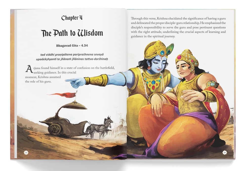 Illustrated Bhagavad Gita for Children-Timeless Teachings of Wisdom and Virtue- Shubha Vilas