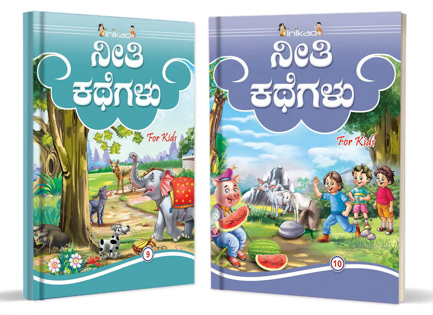 ನೀತಿ ಕಥೆಗಳು - Story Books set of 10 in Kannada for Kids (Esha Publication)