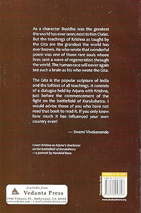 Bhagavad Gita As Viewed by Swami Vivekananda