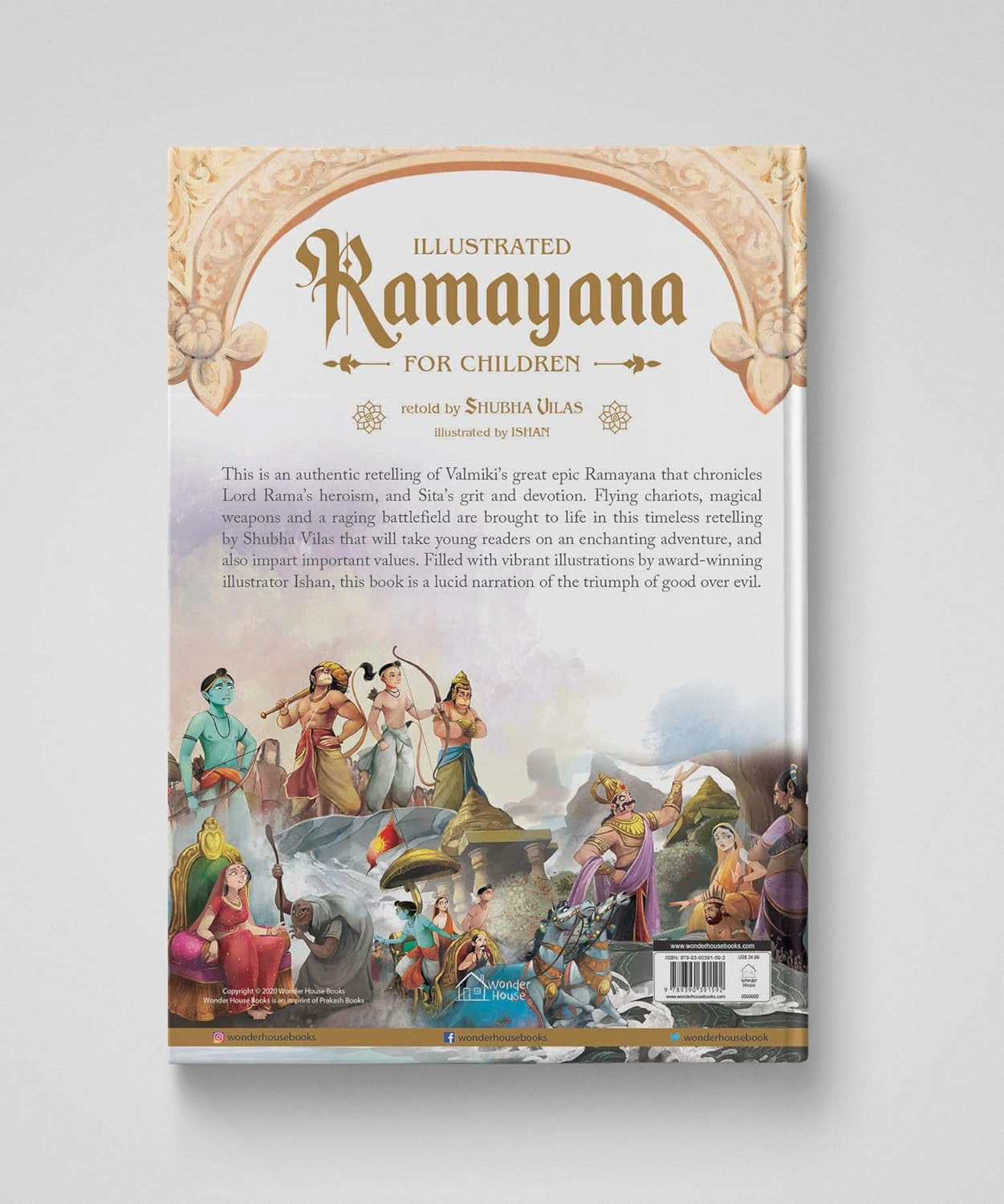 Illustrated Ramayana For Children - Hardbound Color