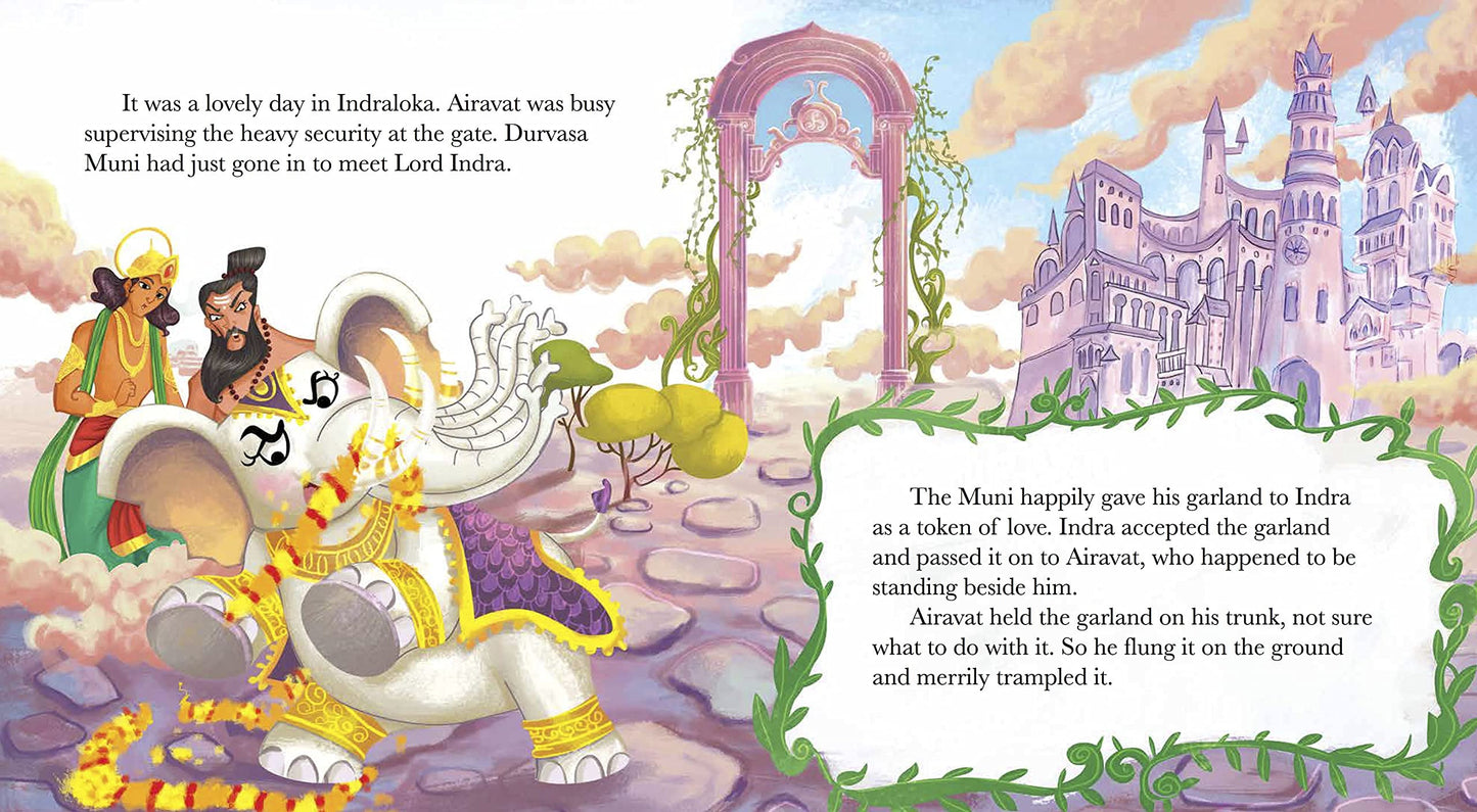 Vehicles of Gods : Indra and Airavat the Elephant By Shubha Vilas