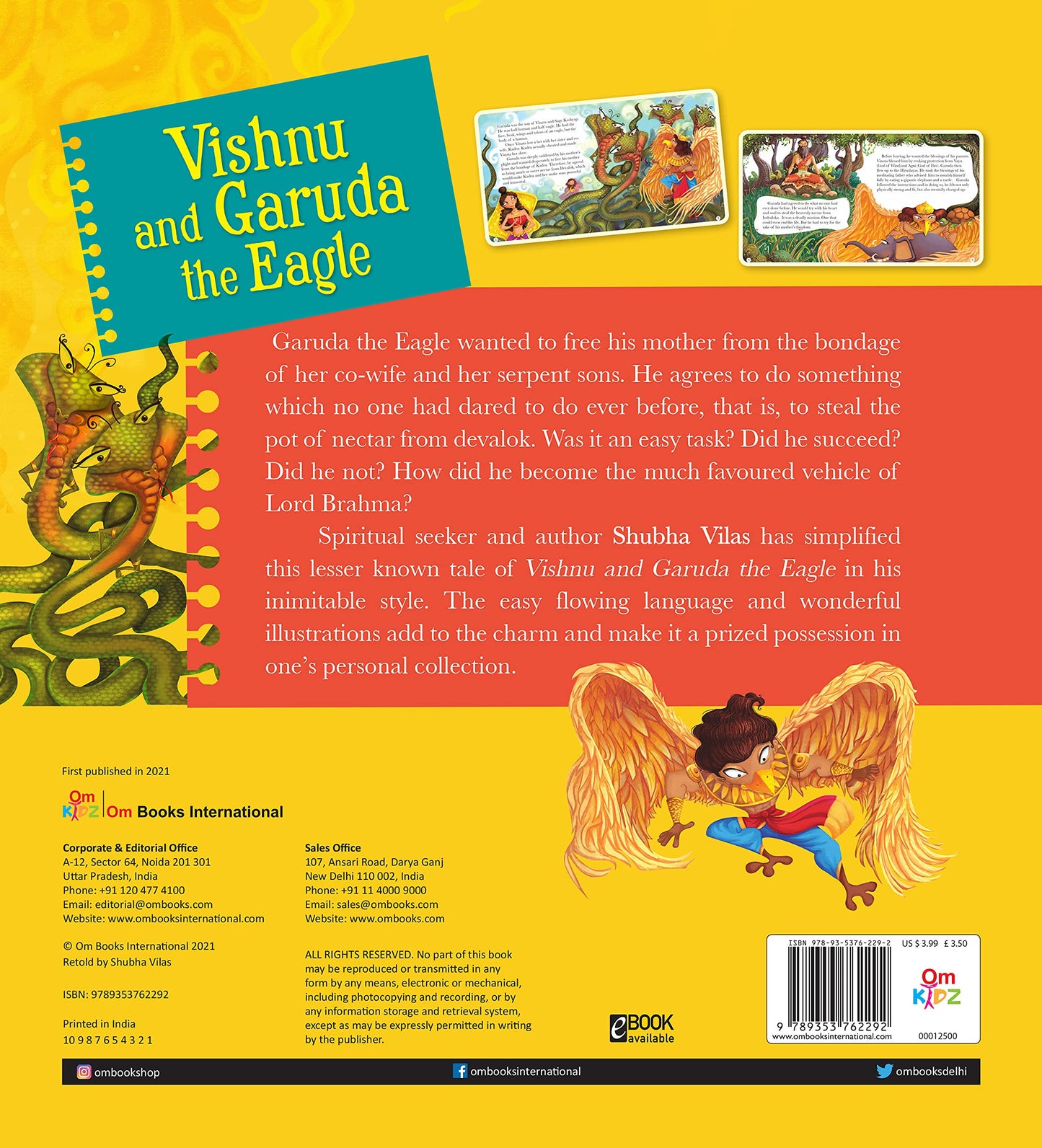 Vehicles of Gods : Vishnu and Garuda the Eagle by Shubha Vilas