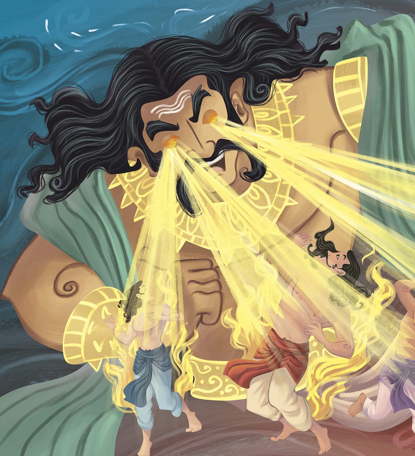 Giants and Demons : Bhasmalochana the Fiery-Eyed Demon by Shubha Vilas