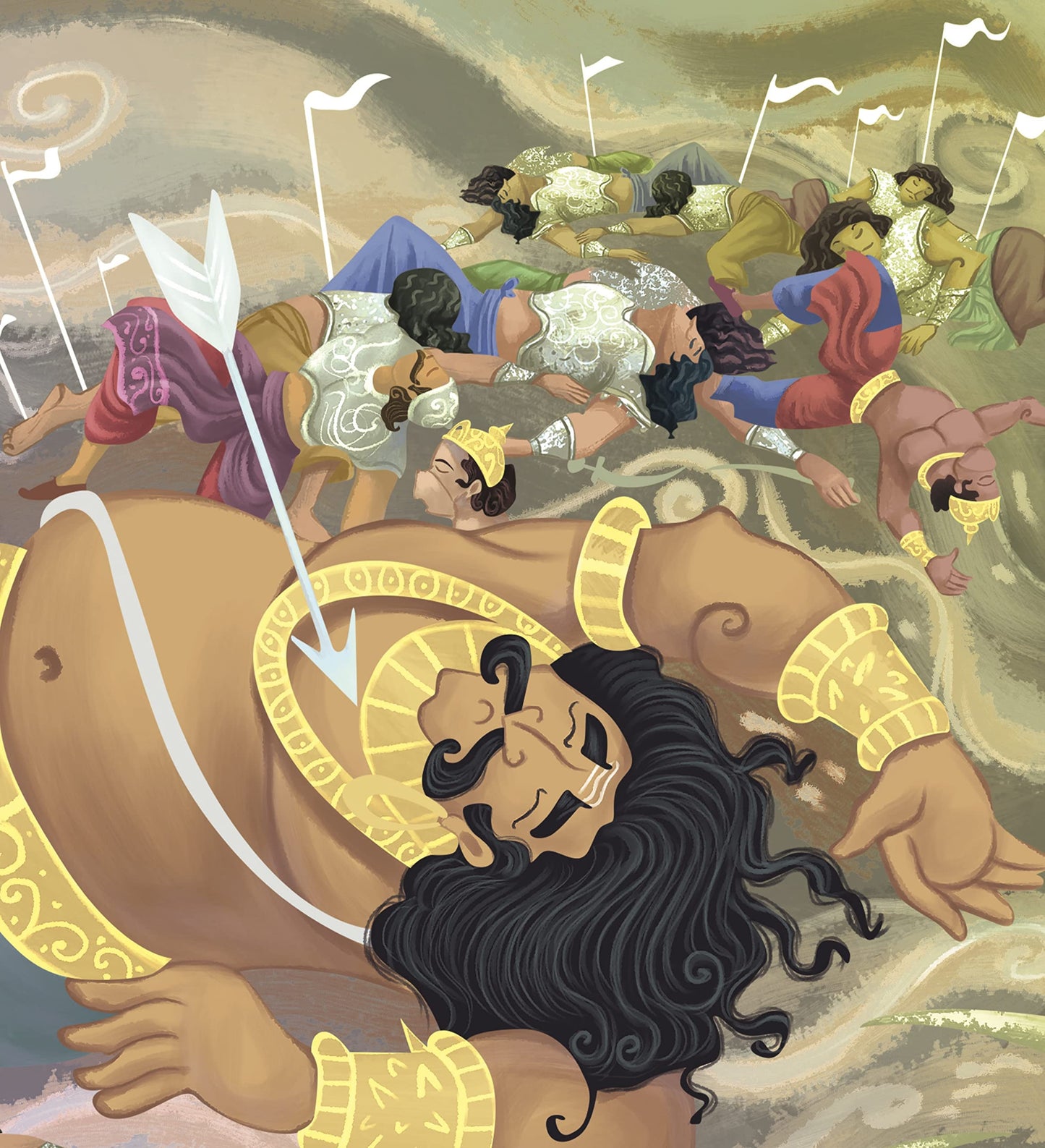 Giants and Demons : Bhasmalochana the Fiery-Eyed Demon by Shubha Vilas