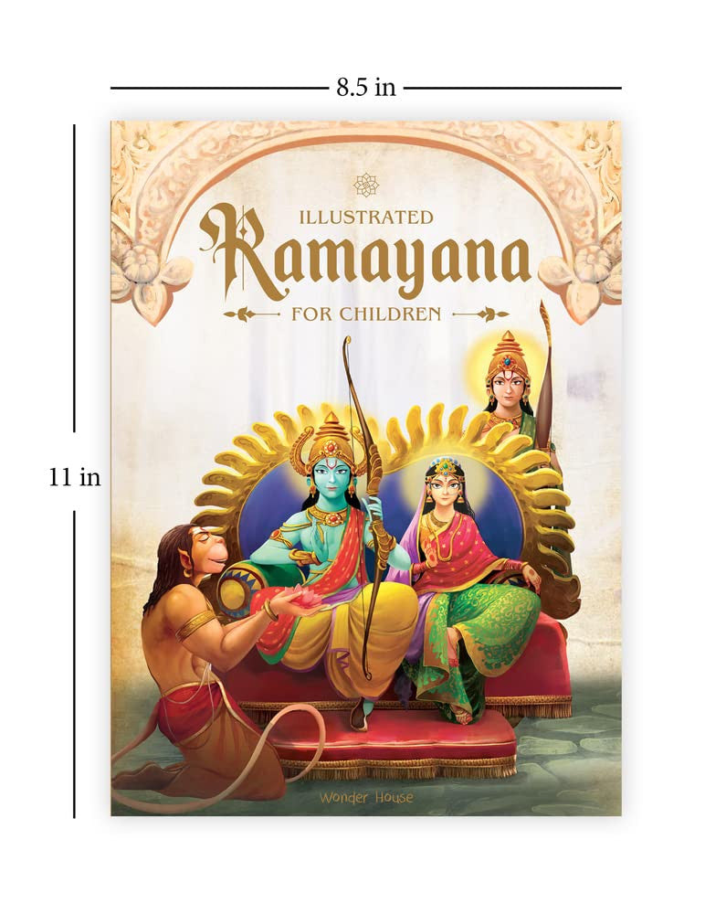 Illustrated Ramayana for children by Shubha Vilas - Hardbound & Color