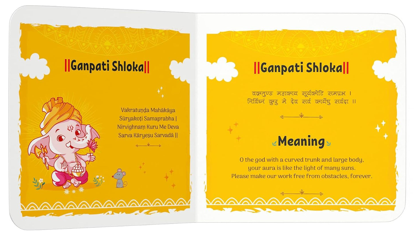 Shlokas and Mantras For Kids - Illustrated Padded Board Book
