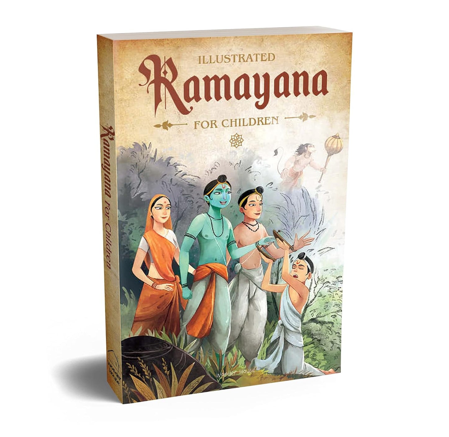 Illustrated Ramayana for children by Shubha Vilas - Black & White Paperback