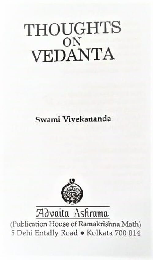 Thoughts on Vedanta