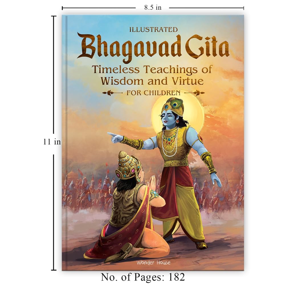 Illustrated Bhagavad Gita for Children-Timeless Teachings of Wisdom and Virtue- Shubha Vilas