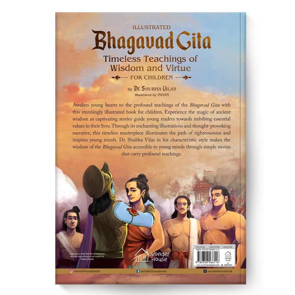 Illustrated Bhagavad Gita for Children-Timeless Teachings of Wisdom and Virtue- Shubha Vilas