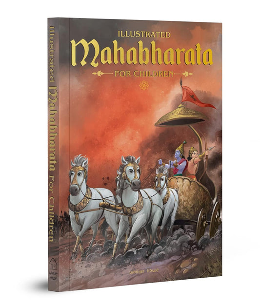 Mahabharata - Illustrated Book For Children - Black and white - Paperback