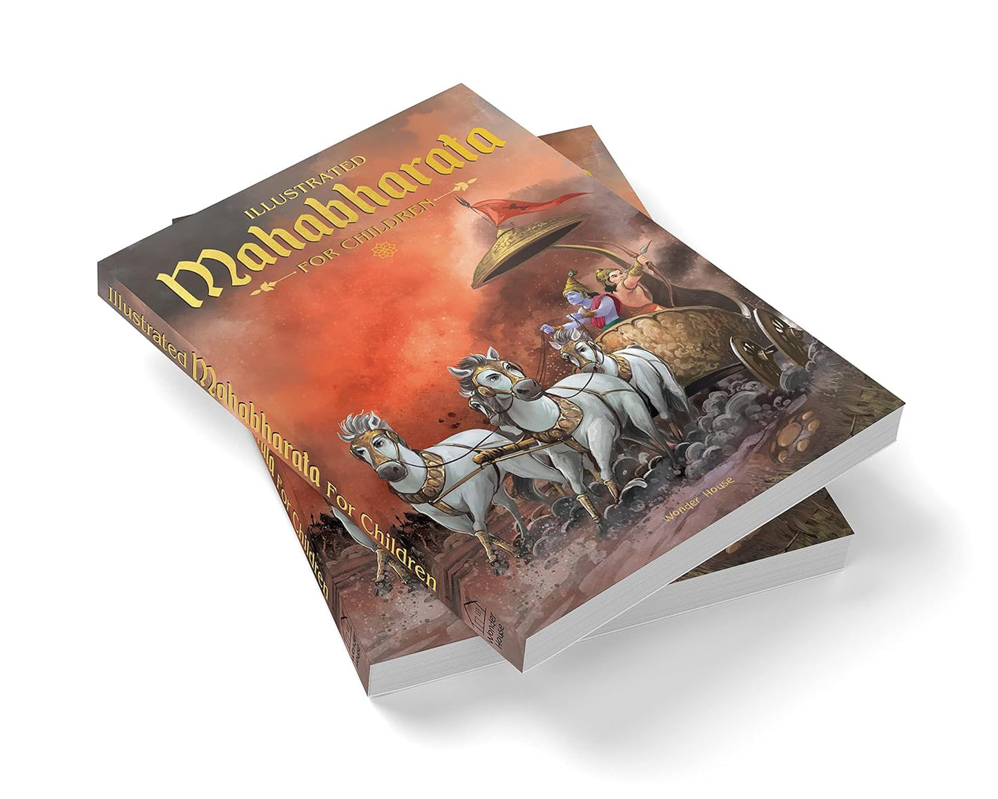 Mahabharata - Illustrated Book For Children - Black and white - Paperback