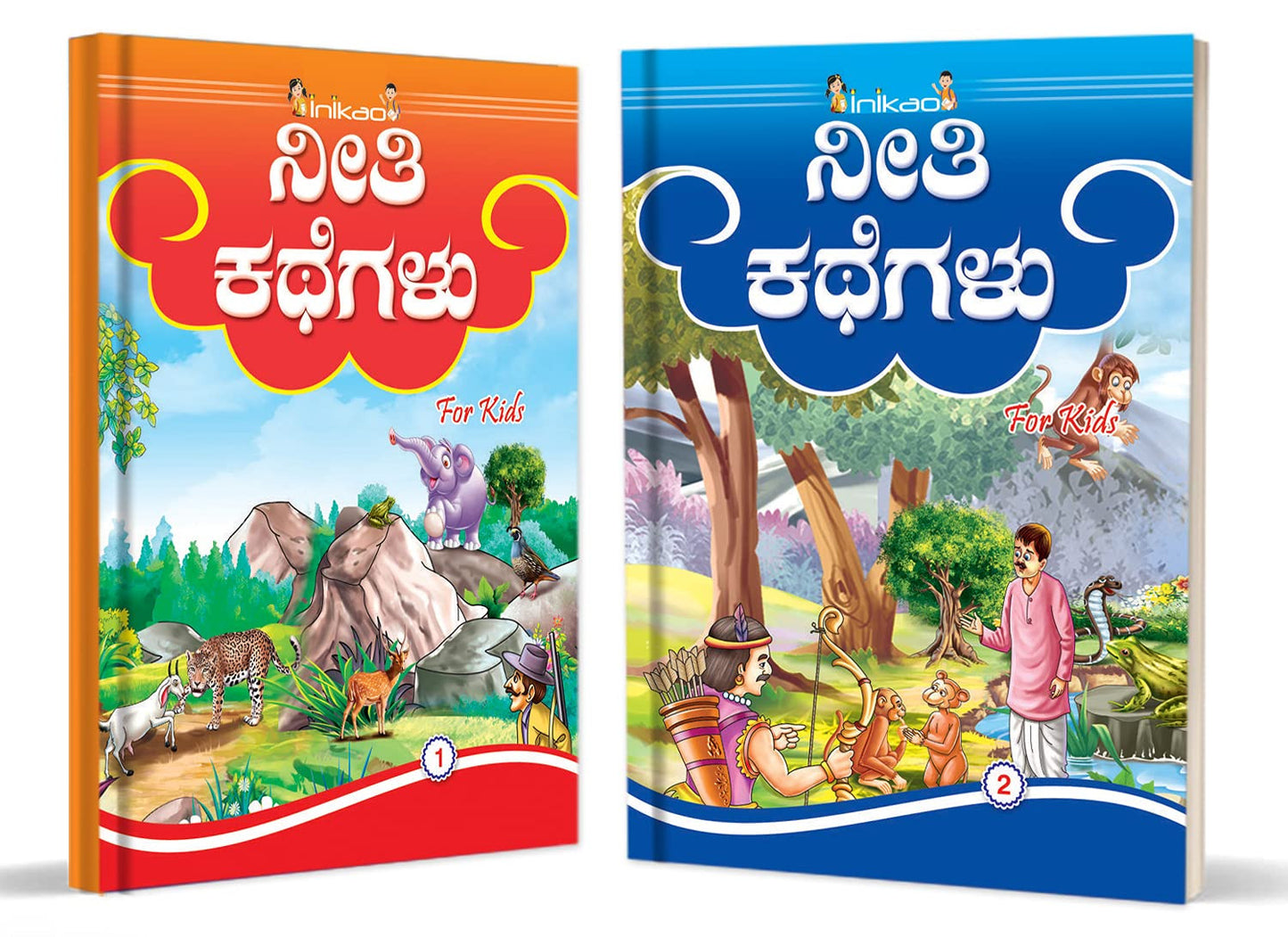 ನೀತಿ ಕಥೆಗಳು - Story Books set of 10 in Kannada for Kids (Esha Publication)