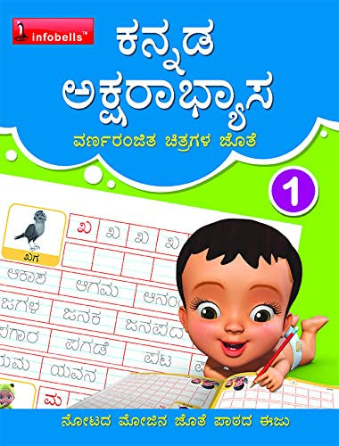 Infobells Kannada Writing Practice Book - Set of 4 books