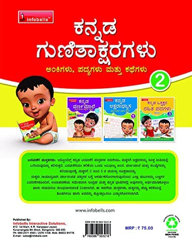 Infobells Kannada Writing Practice Book - Set of 4 books