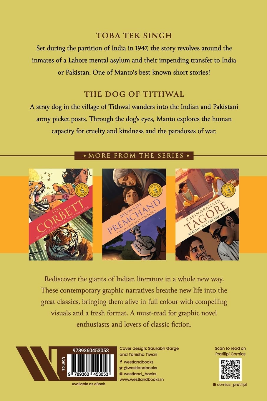 Toba Tek Singh & The Dog of Tithwal: Classic Indian Stories