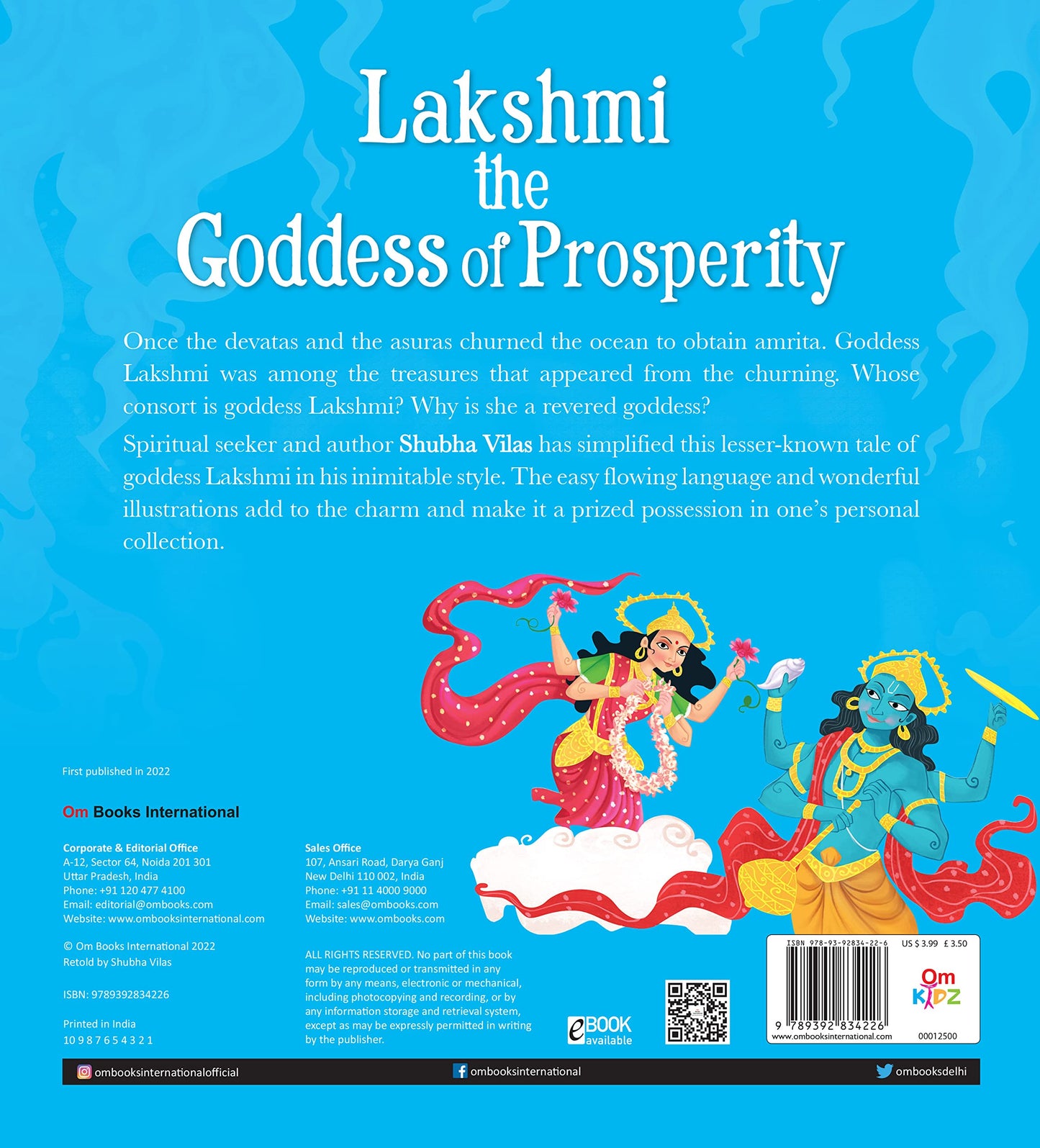 Goddesses of India : Lakshmi the Goddess of Prosperity By Shubha Vilas
