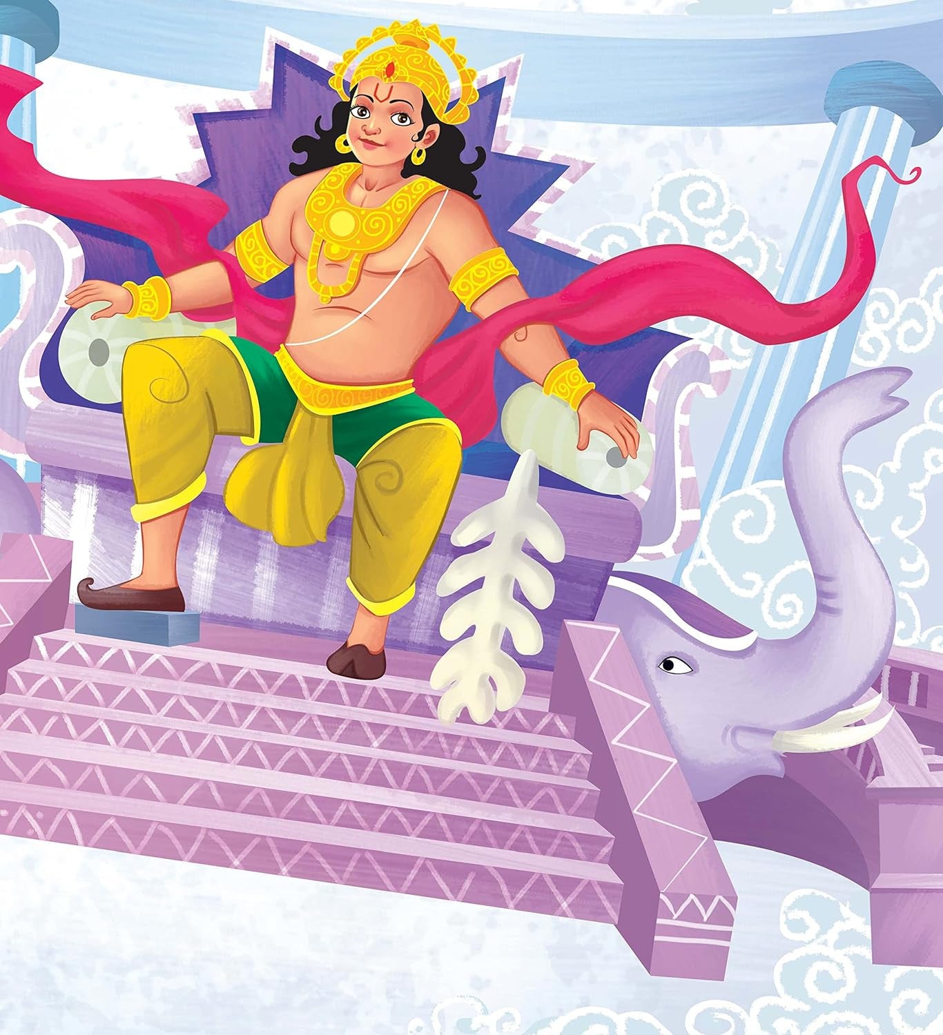 Gods of India - Indra Tests The Sage by Shubha Vilas