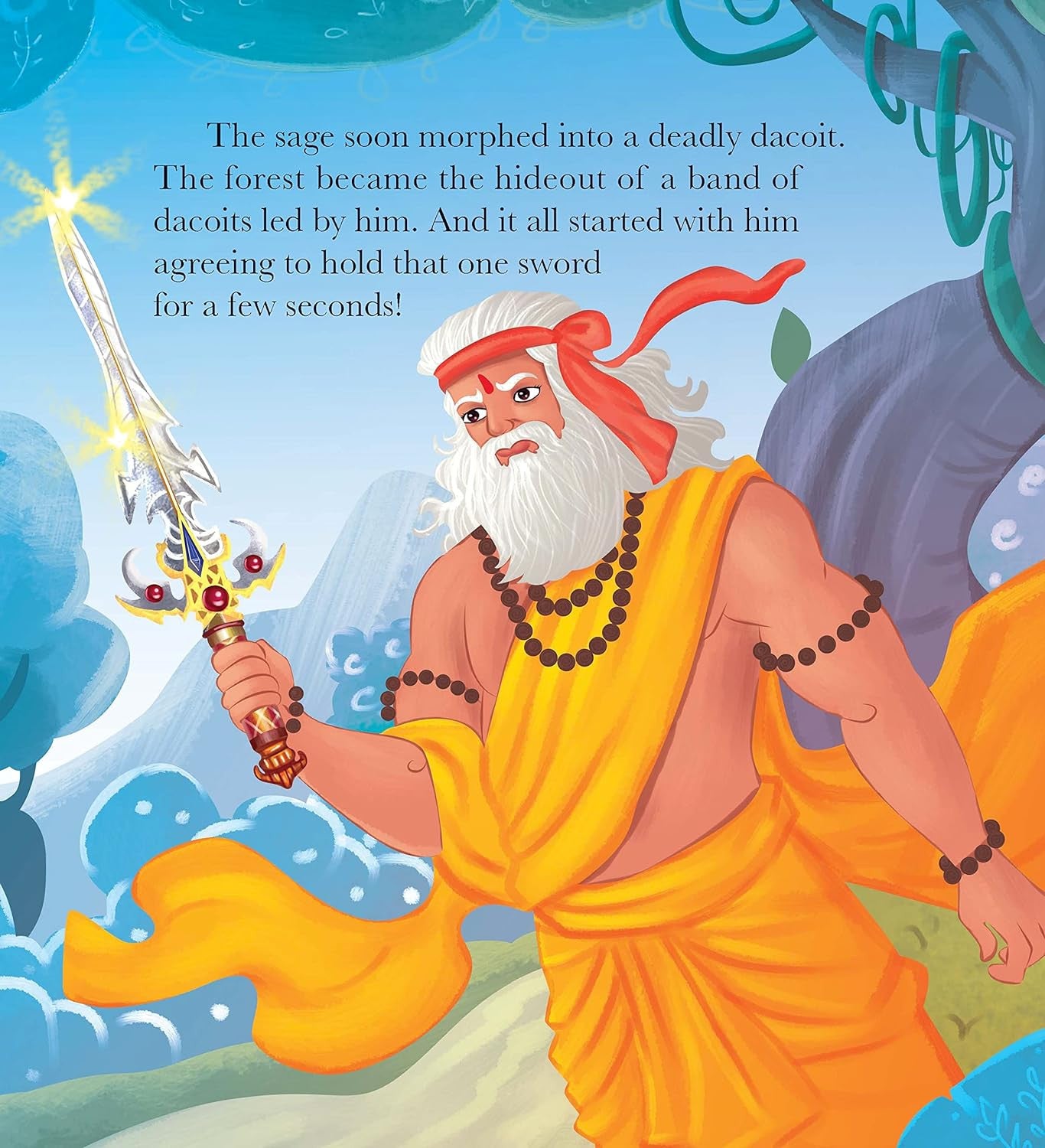Gods of India - Indra Tests The Sage by Shubha Vilas