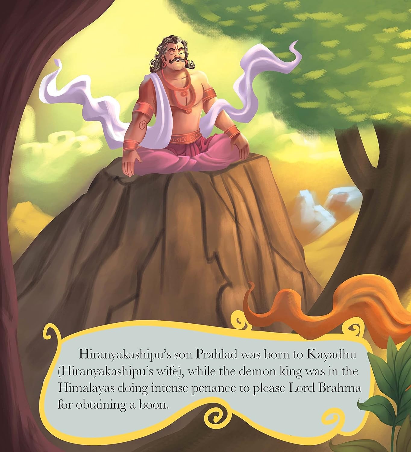 Gods of India - Narsimha Saves Prahlad by Shubha Vilas