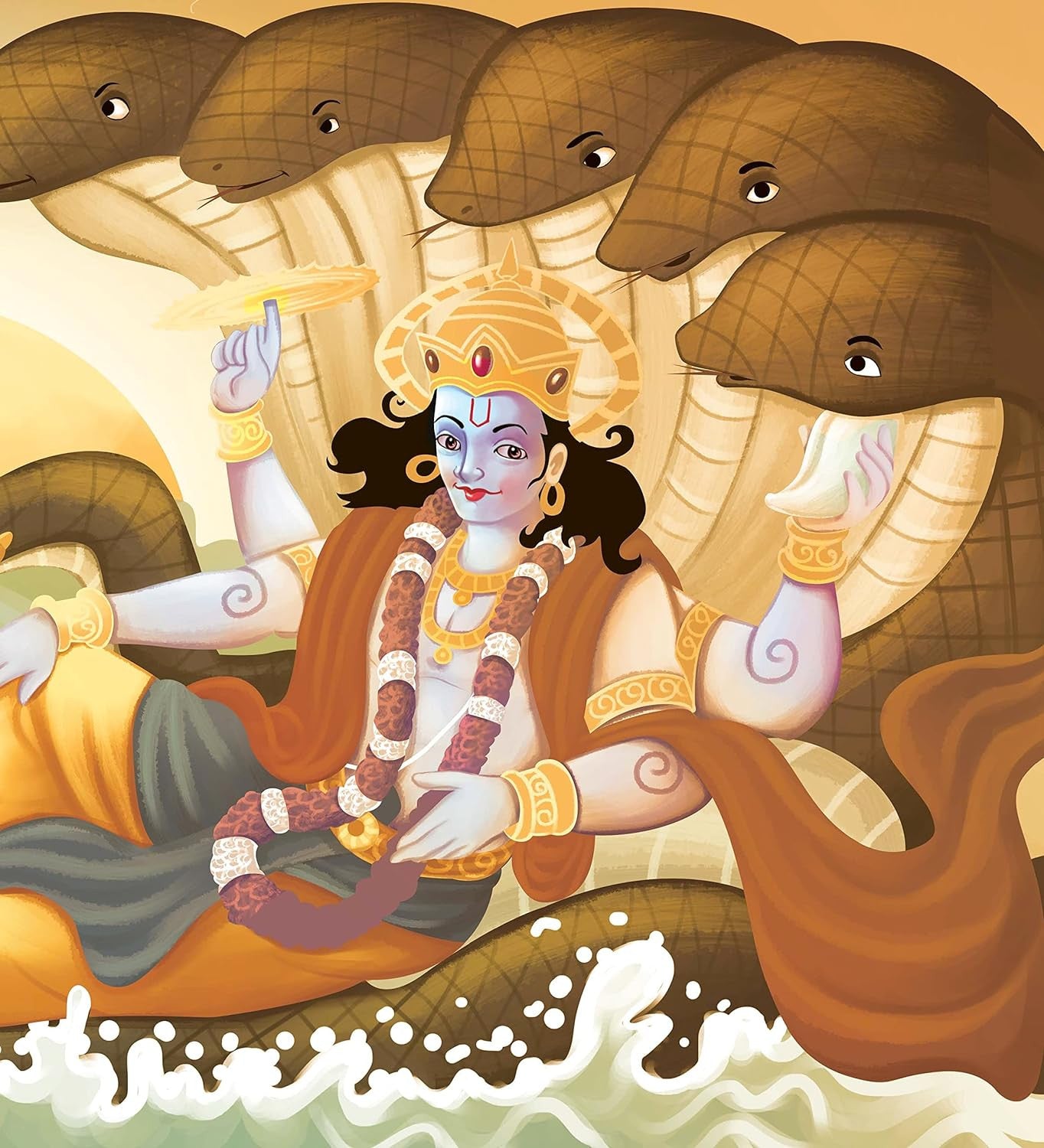 Gods of India - Narsimha Saves Prahlad by Shubha Vilas