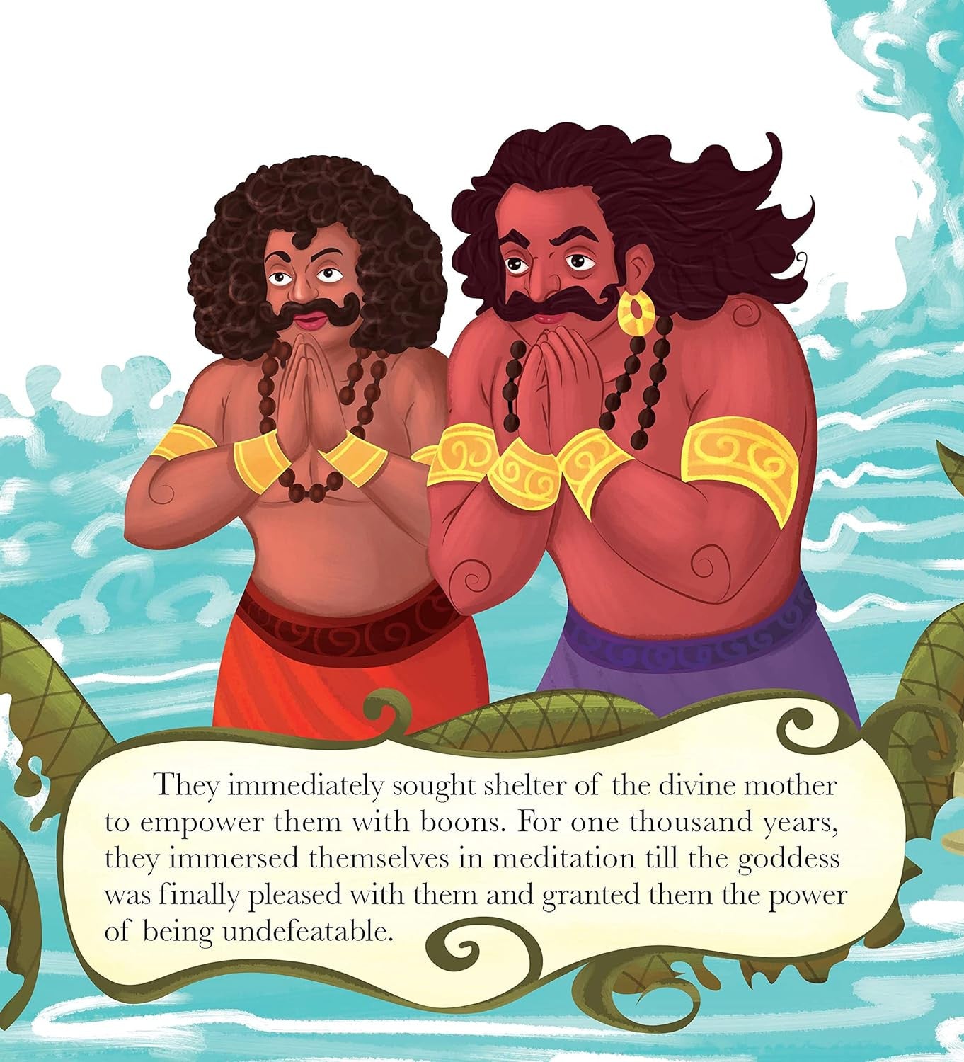 Gods of India - Vishnu Slays the Demons