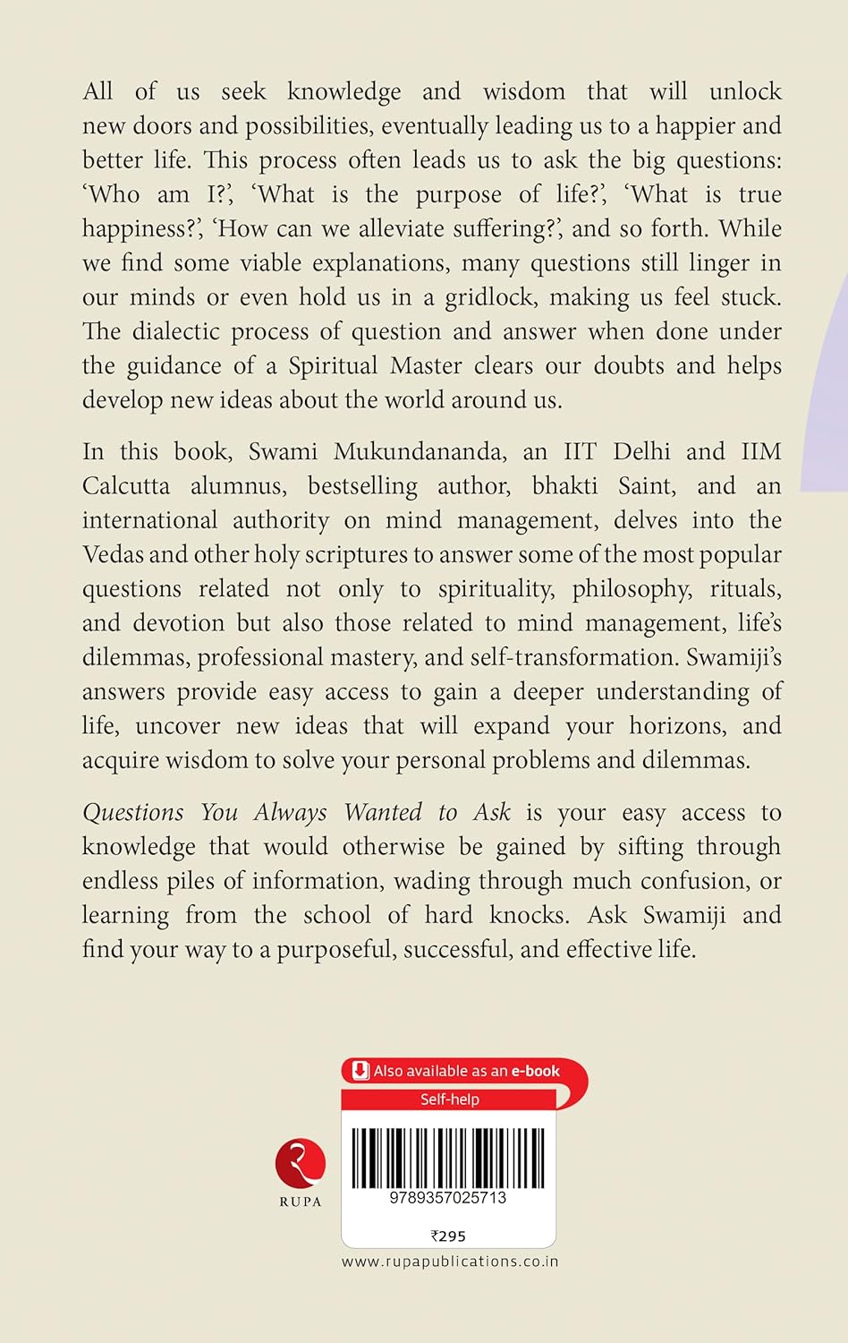 Questions You Always Wanted to Ask