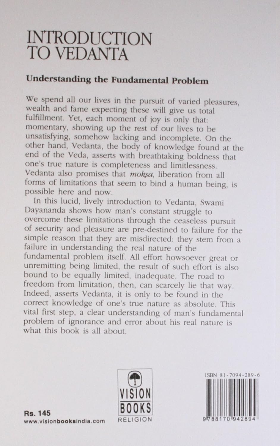 Introduction to Vedanta