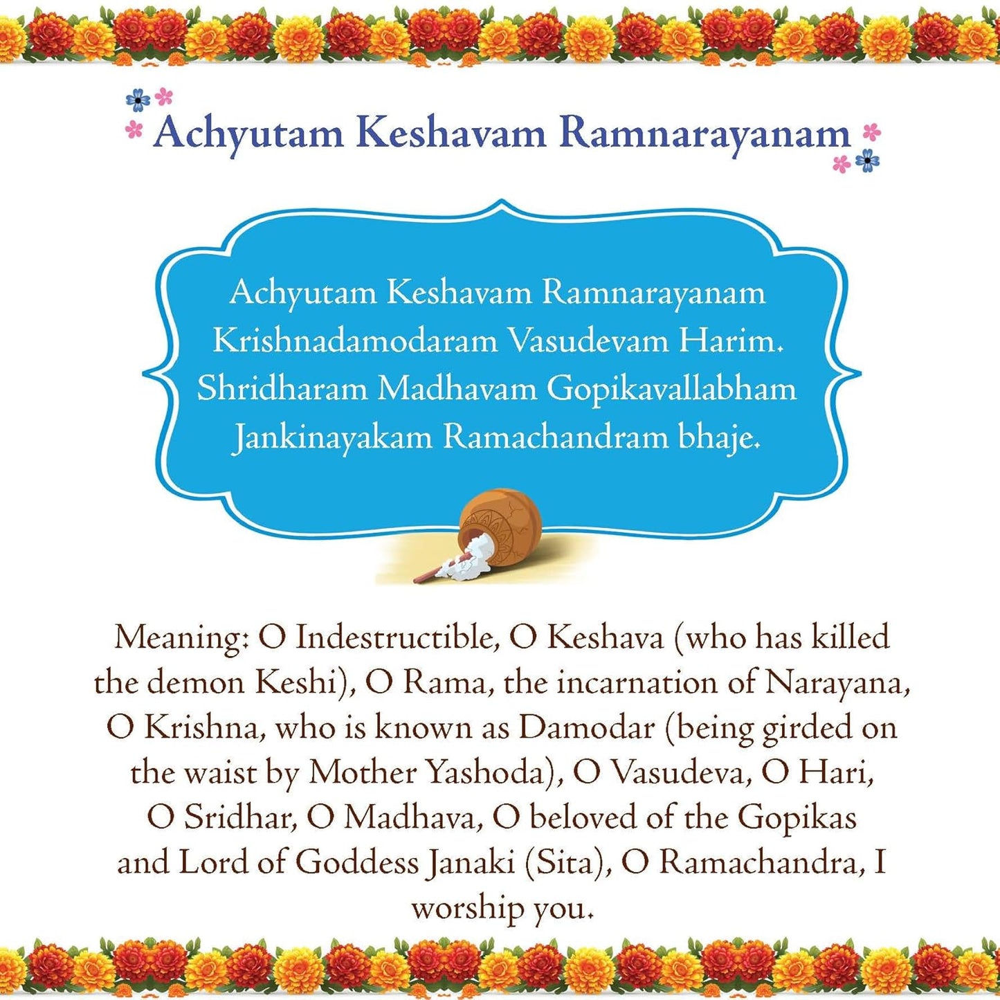 Bhajans for Children - Illustrated Board book for kids