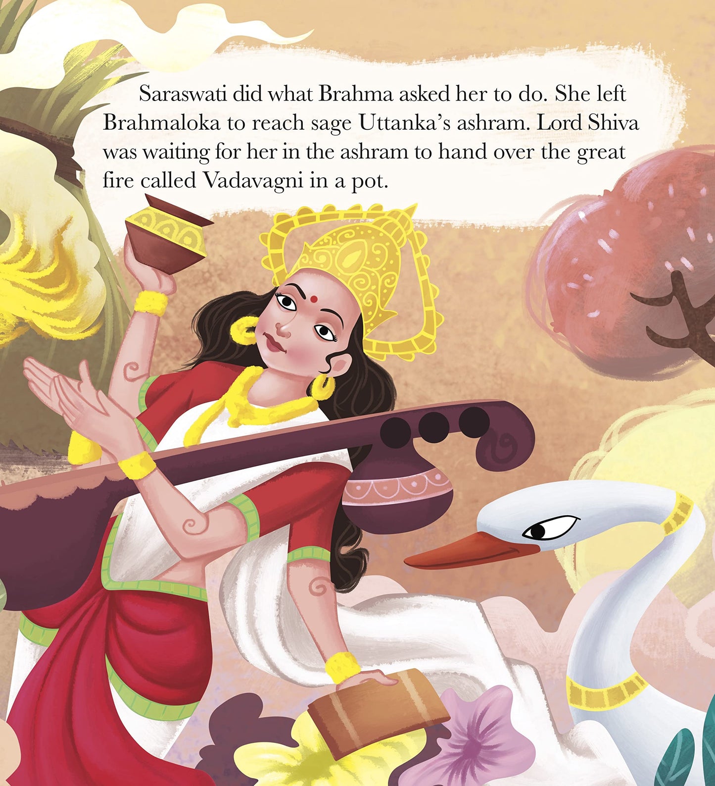 Goddesses of India : Saraswati the Goddess of Wisdom by Shubha Vilas