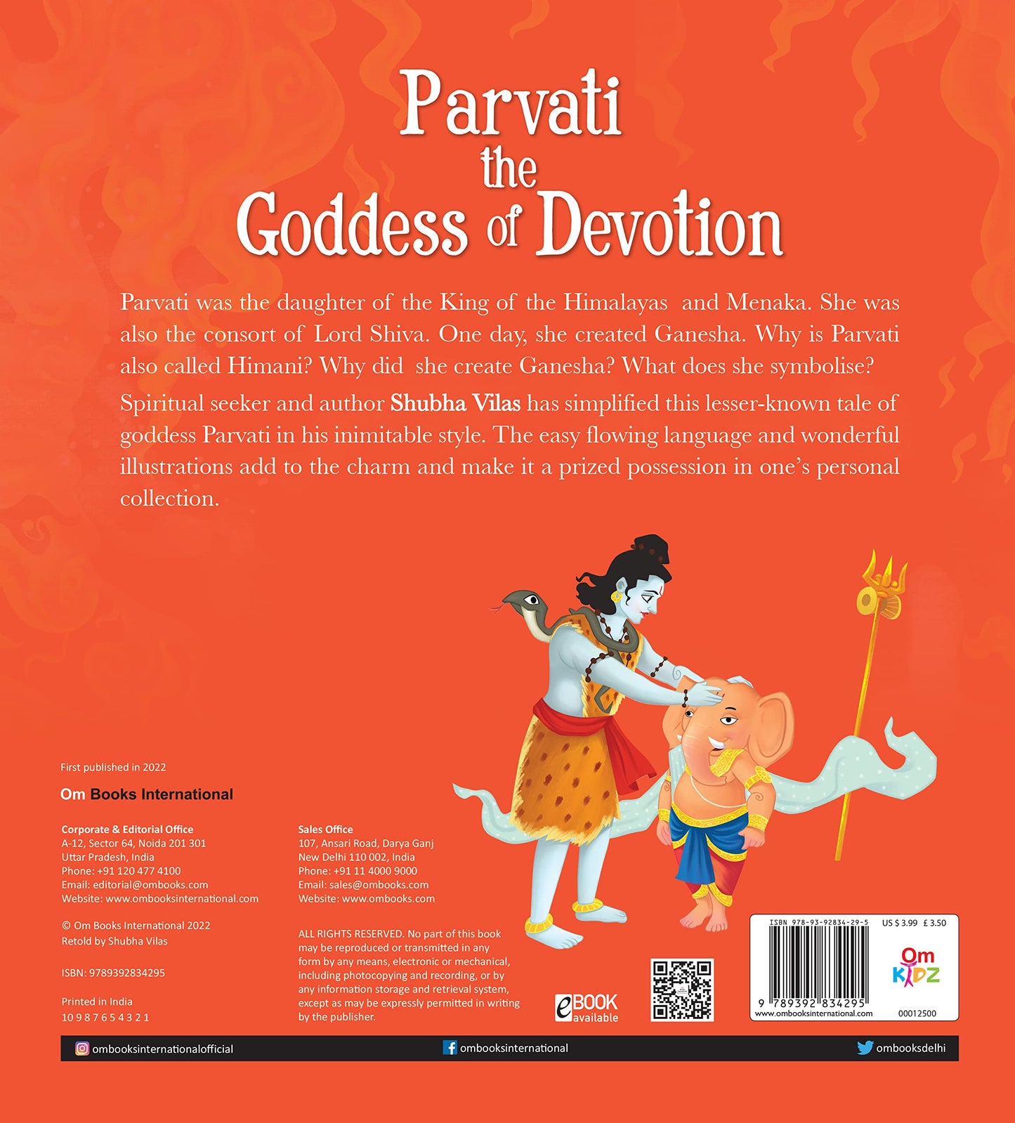 Goddesses of India : Parvati the Goddess of Devotion by Shubha Vilas
